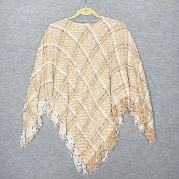Boyne Valley Weavers‎ Poncho Women’s One size Ireland Wool Alpaca cape fringe - Picture 6 of 6
